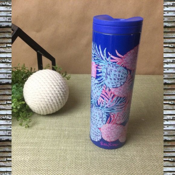 Lilly Pulitzer Tumbler Pineapple Gypset Travel Mug - Picture 1 of 11